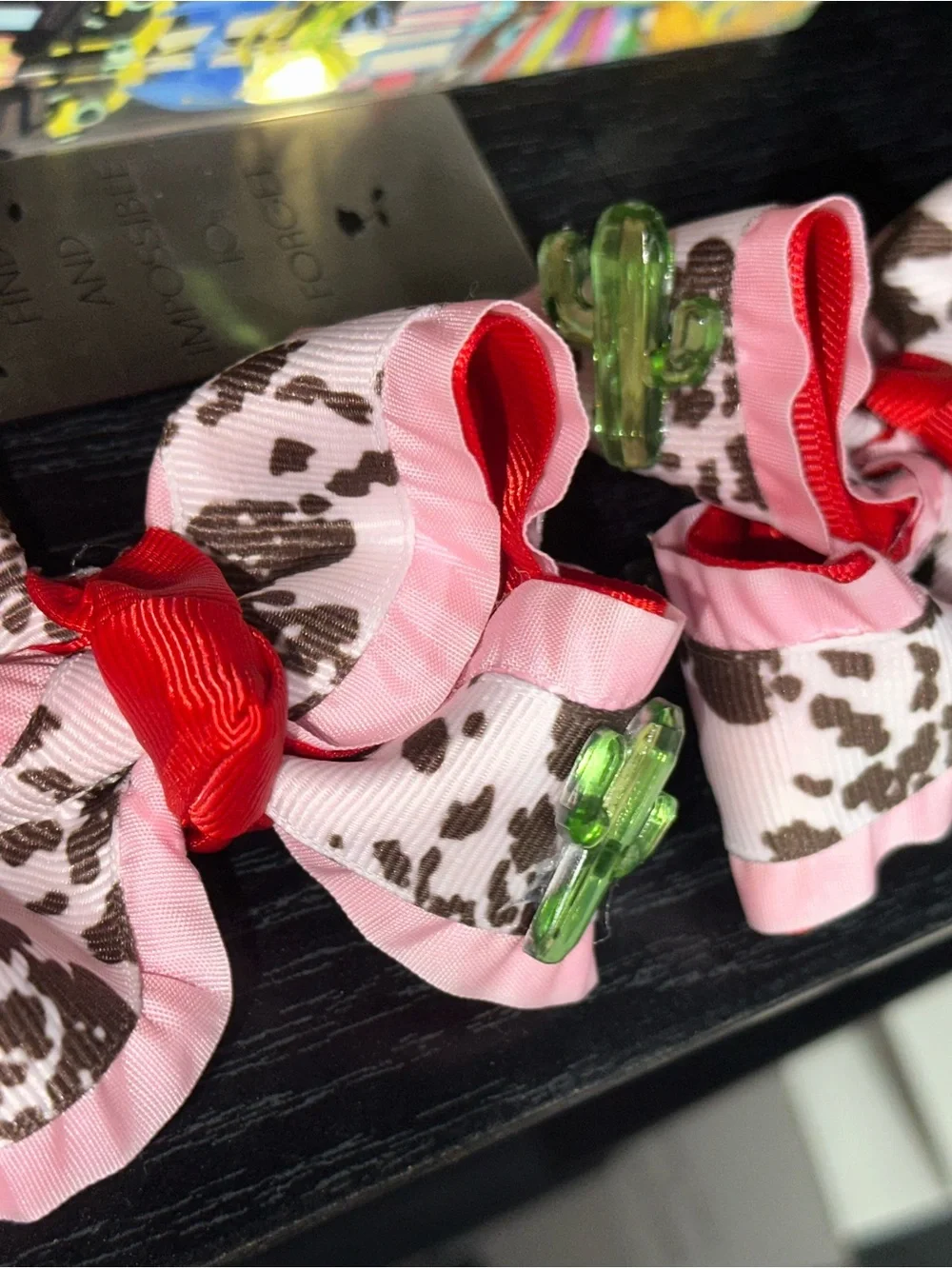 Western girl hairbows for toddlers and babies